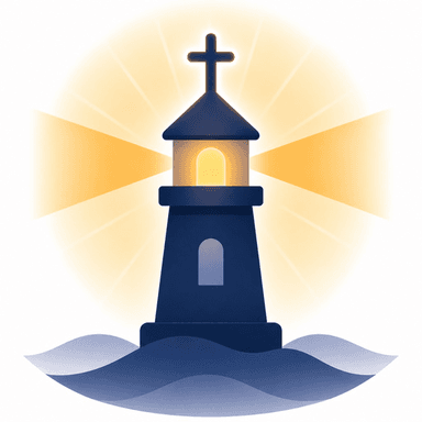 Ícone do LUMEN — farol com cruz
